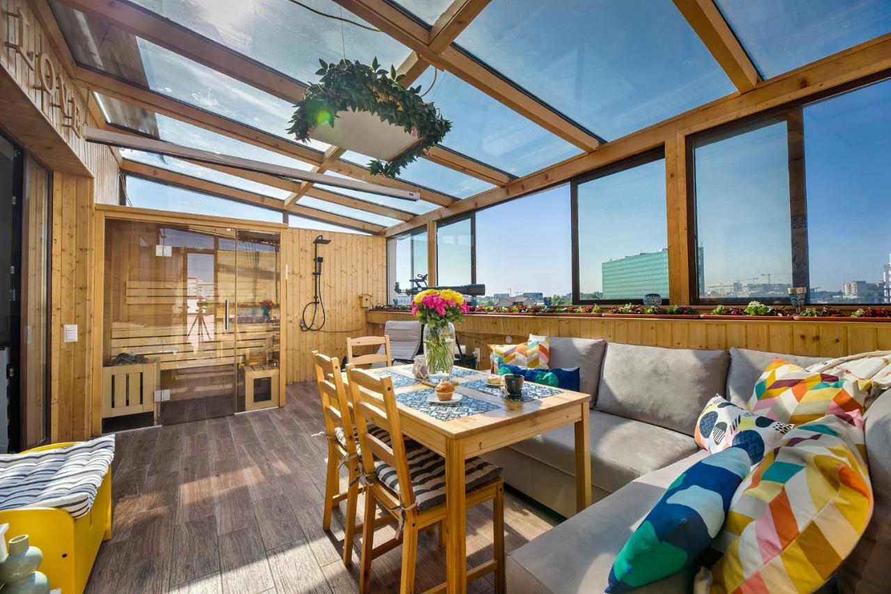 Bucharest Penthouse With Sauna And Terrace Kültér fotó